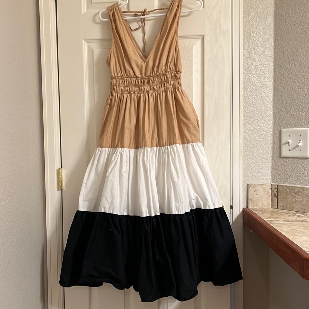 Anthropologie Maeve color block dress. Perfect for summer!